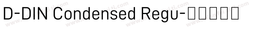 D-DIN Condensed Regu字体转换